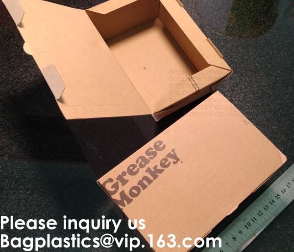 Disposable F Flute Corrugated Kraft Paper Food Tray For Hot Dog Burger Fries