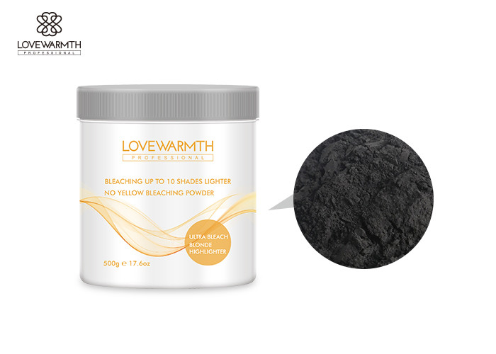 Ammonia Free Unisex Black Hair Bleach Powder For Salon 500g Size OEM Service
