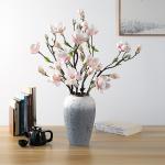 Magnolia artificial flowers, magnolia fake flowers, new Chinese-style living