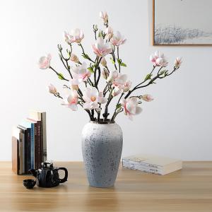 China Magnolia artificial flowers, magnolia fake flowers, new Chinese-style living room ornaments for the entrance hall, dining table decoration wholesale