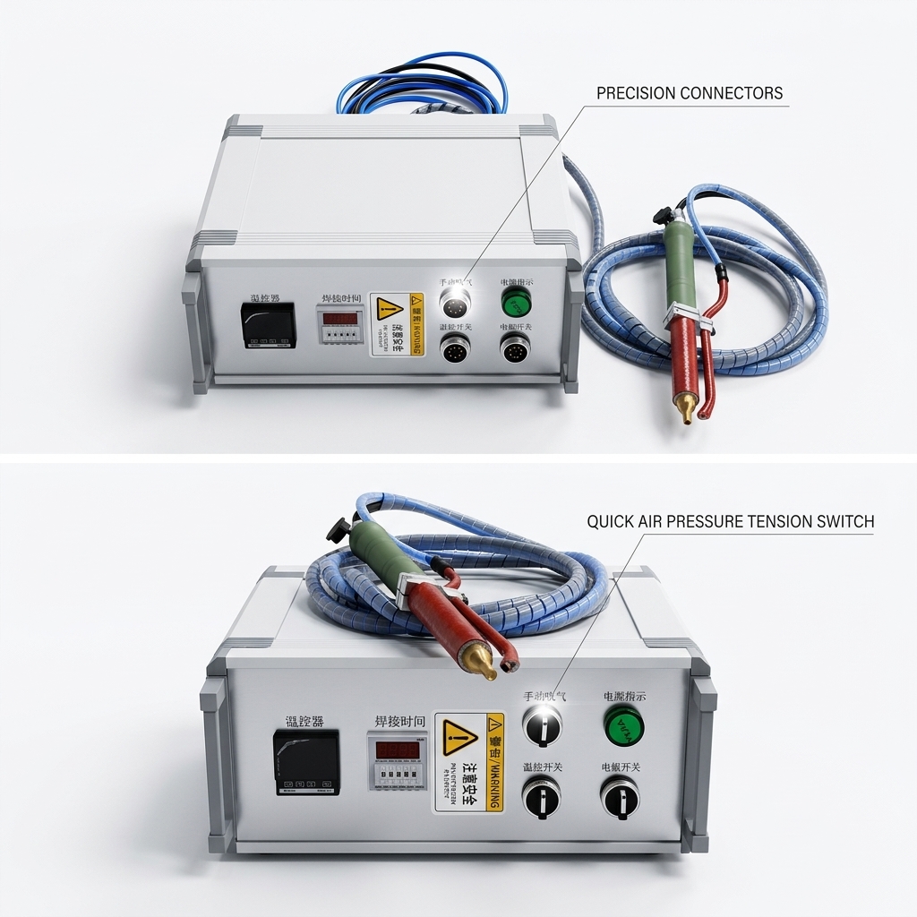 PLC Controlled Hot Riveting Machine Touch Screen Interface Programmable