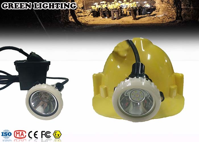 IP68 Rechargeable Led Headlight , 4000 Lux Corded Hard Hat Light Rechargeable