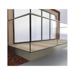 Supermarket Aluminum U Channel Glass Railing 6mm-15mm Thickness