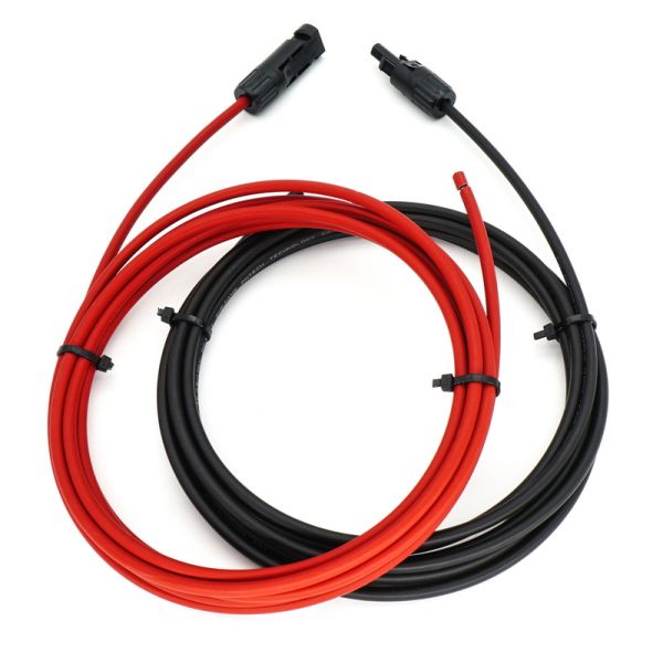 CE 10AWG Solar Panel Extension Cable Wire One Pair 50 Feet