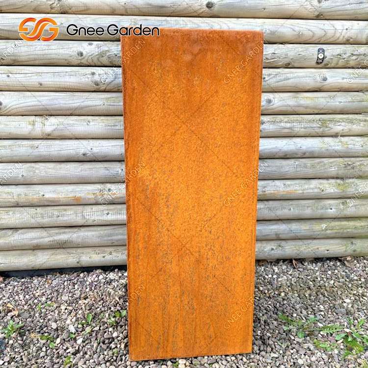 Customized Corten Steel Tall Outdoor Planters Large Landscape Garden Metal Flower Pot