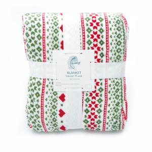 China Customized Printed Flannel Receiving Blanket , Plush Throw Blanket For Baby / Adults wholesale