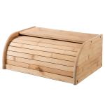 Home Use Wooden Bread Box , Bamboo Bread Bin With Paper Box Packaging
