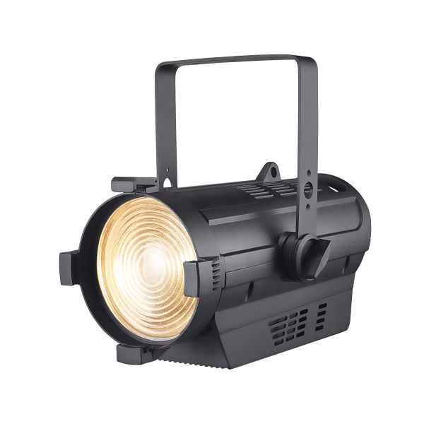 DMX-Controlled LED Fresnel Spotlight – 6-Channel Touchscreen & RDM Support