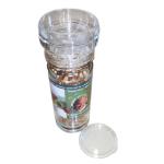 Glass Jar PC Cap 139mm 147g 100ml Glass Spice Grinder