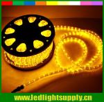 decorations xmas yellow 1/2'' 2 wire ultra bright led rope lights