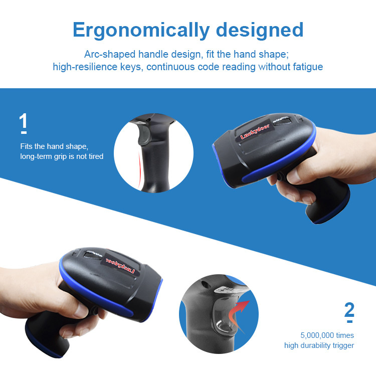 Handheld Portable Wired Wireless 1D Bar Code Reader 2D QR Barcode Scanner For POS System