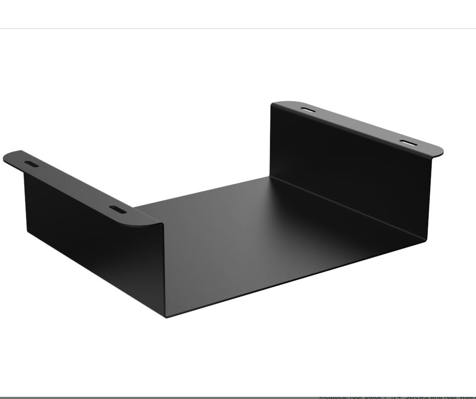 Non-folding Rack Under Desk CPU Mount Customizable Logo for Professional Workstations