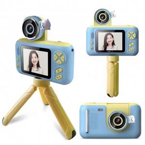 China 180 Degree Kids Digital Cameras Blue 10.4x5.4x3.6cm Waterproof wholesale