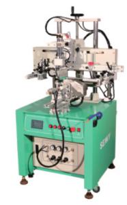 China 600pcs/Hr Semi Auto Screen Printing Machine For Curved Shape Bottle wholesale