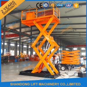 China 2T 4M Hydraulic Stairs Lift Scissor Lift Platform Cheap Lift Table , Material Handling Lifts wholesale
