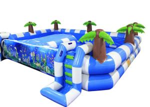 China Blue Baby Large Inflatable Swimming Pool Safe 0.55mm Pvc Materia Customized wholesale