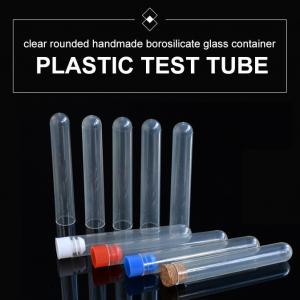 China PET Tube For Blood Test Tubes 13*75mm 13*75mm 16*100mm Transparent Test Tube wholesale