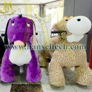 China Hansel kids animal riding on toys walking elephant ride plush battery animal rides wholesale