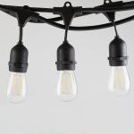 24ft 12 Bulbs Waterproof Shatterproof Outdoor String Lights