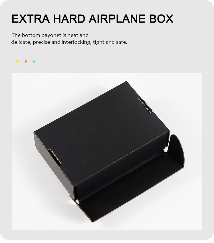 Eco Friendly Airplane Boxes With Durable Zip And Customizable 3 Layer Structure