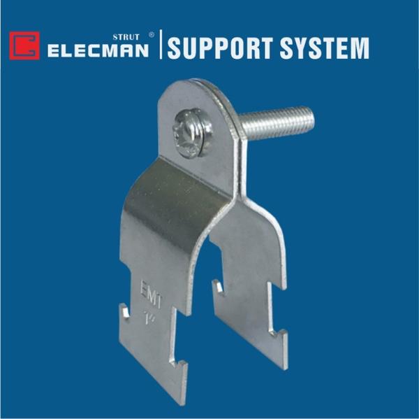Galvanized Steel Channel Conduit Strut Clamp Universal Strut Straps For EMT 1/2"