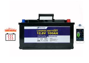 China 1280Wh Bluetooth Lithium Battery 100ah 12v Lifepo4 Deep Cycle Battery For Motorhome wholesale