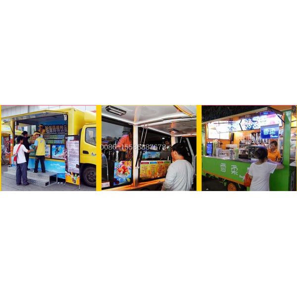 China Popular Gasoline Engine Mobile Catering Food Van