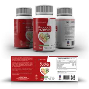 China Supplement PVC Private Printable vial Bottle Labels wholesale