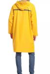 Ansi Police Mens Lightweight Reflective Rain Jacket With Hood Long Safety