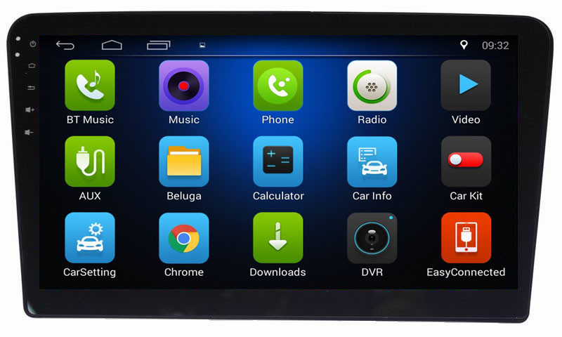 Ouchuangbo car 1080 video stereo android 8.1 for Volkswagen Santana 2013 with USB SWC 4 Core CPU WIFI receiver