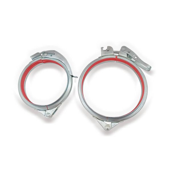 5 Inch Dust removal pipe , Heating system pipe connect Galvanized Pipe Clamp