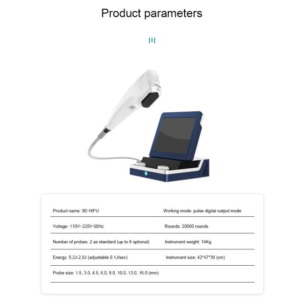 Portable HIFU Beauty Machine Simultaneous Control / Independent Control