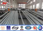 69kv Galvanized Steel Pole , Electric Power Poles With And BV Certificate