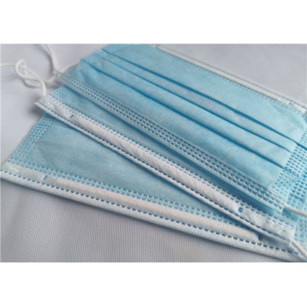 Disposable Earloop Face Mask 3-Ply Non Woven Personal Protective Civil Use