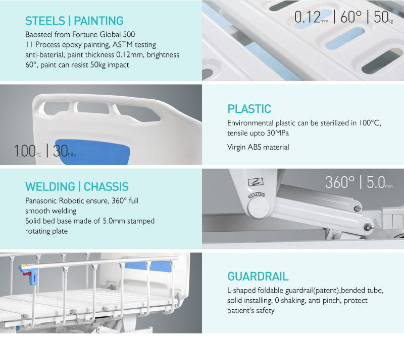 Professional Team High Quality Hospital Emergency Room Beds For Patients