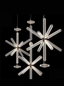China Custom Large LED Chandelier Lamp Vintage Style Iron Metal Pendants Glass Residential Hotel Lobby Decor Hanging Installation Bulb wholesale