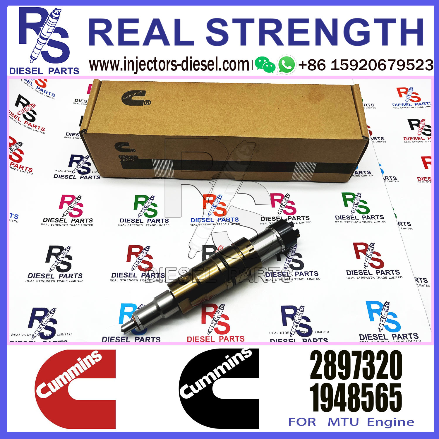 Common Rail Diesel Fuel Injector for ISX15 XPI 2872405 2894920 2897320