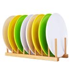 Freestanding Bamboo Dish Rack , Bamboo Drying Rack 12.5x5x3.7 Inch