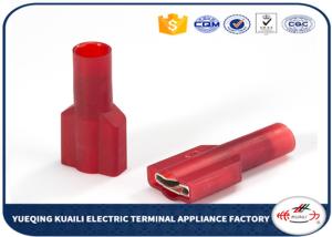 China FDFNY1.25-250 Insulated Wire Connectors / Electrical Male Crimp Cabe Lug Wiring Terminals wholesale