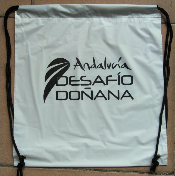 Double Shoulders Plastic Drawstring Backpack Bags For Travel / Swim / Run / Sports / Relaxation
