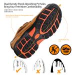 PU Sole Steel Toe Work Shoes In Genuine Cowhide Leather For Industrial