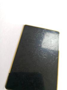 China Personalised Gold Metal Business Cards With Black Color Silk Screen Printing wholesale