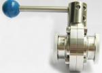 Plastic Handle Welded Butterfly Valve EPDM Standard Seal Material
