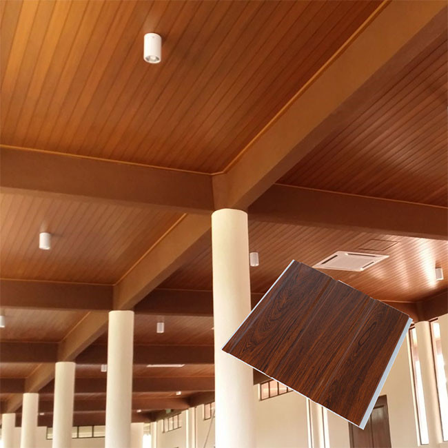 Indoor Decoration Ceiling PVC Wall Panel Bedroom Moisture Proof
