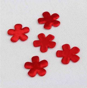 China Material Satin Applique Padded Applique Crafts For Wedding Decoration Size 25 mm wholesale