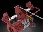 Double Folded Wire Rope Drum Cable Reel With Rope Line Device