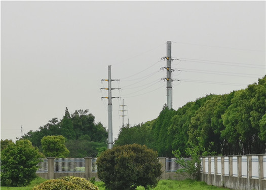 Q420 220kv Polygonal Steel Tubular Pole , Hot Dip Galvanised Steel Pole