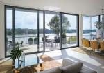 Modern Aluminum Clear Tempered Glass Sliding Door For Venting ISO9001 slide door