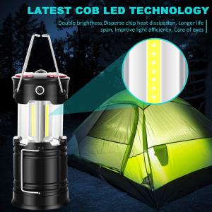 China Camping Lanterns Camping Accessories USB Rechargeable and Battery Powered 2-in-1 LED Lanterns, Hurricane Lights on sale
