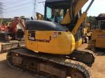 Yellow Used Crawler Excavator Komatsu PC78US-6 Construction Equipment Earthmovin